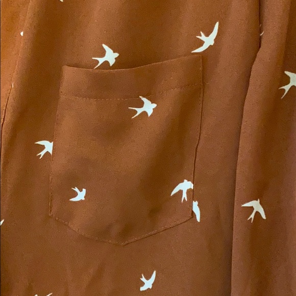 Button down burnt orange top - Picture 2 of 4